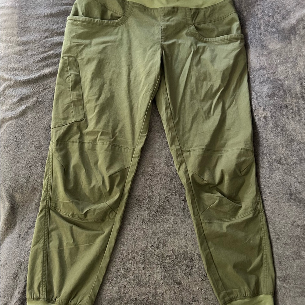PrAna Kanab Women’s Olive Green Utility Climbing Pants